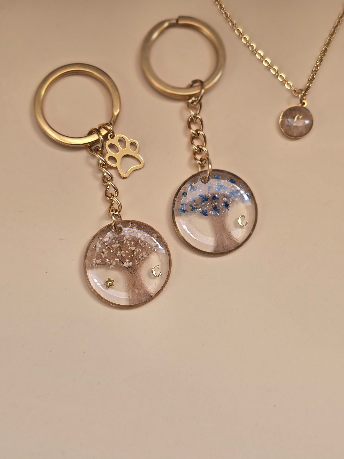 Portes clés doré ( Bijoux souvenirs)