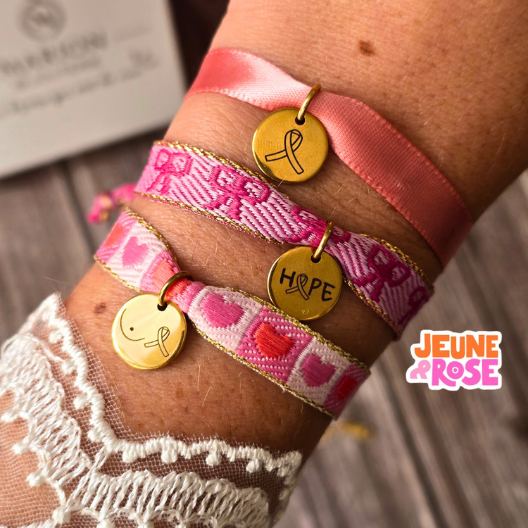 bracelets pour octobre rose