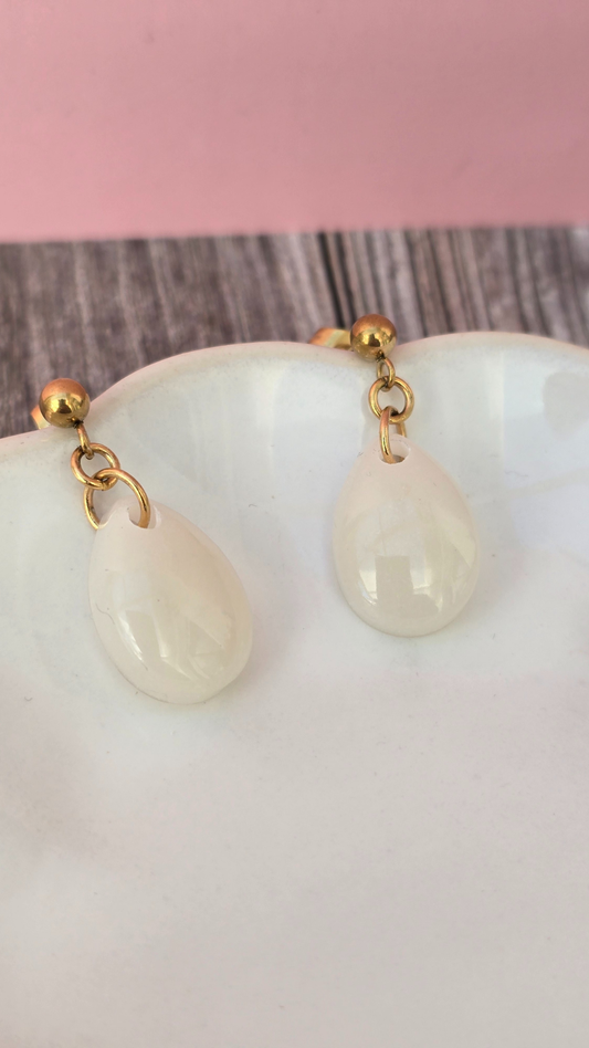 Boucles d'oreilles - YUKI (Lait maternel)