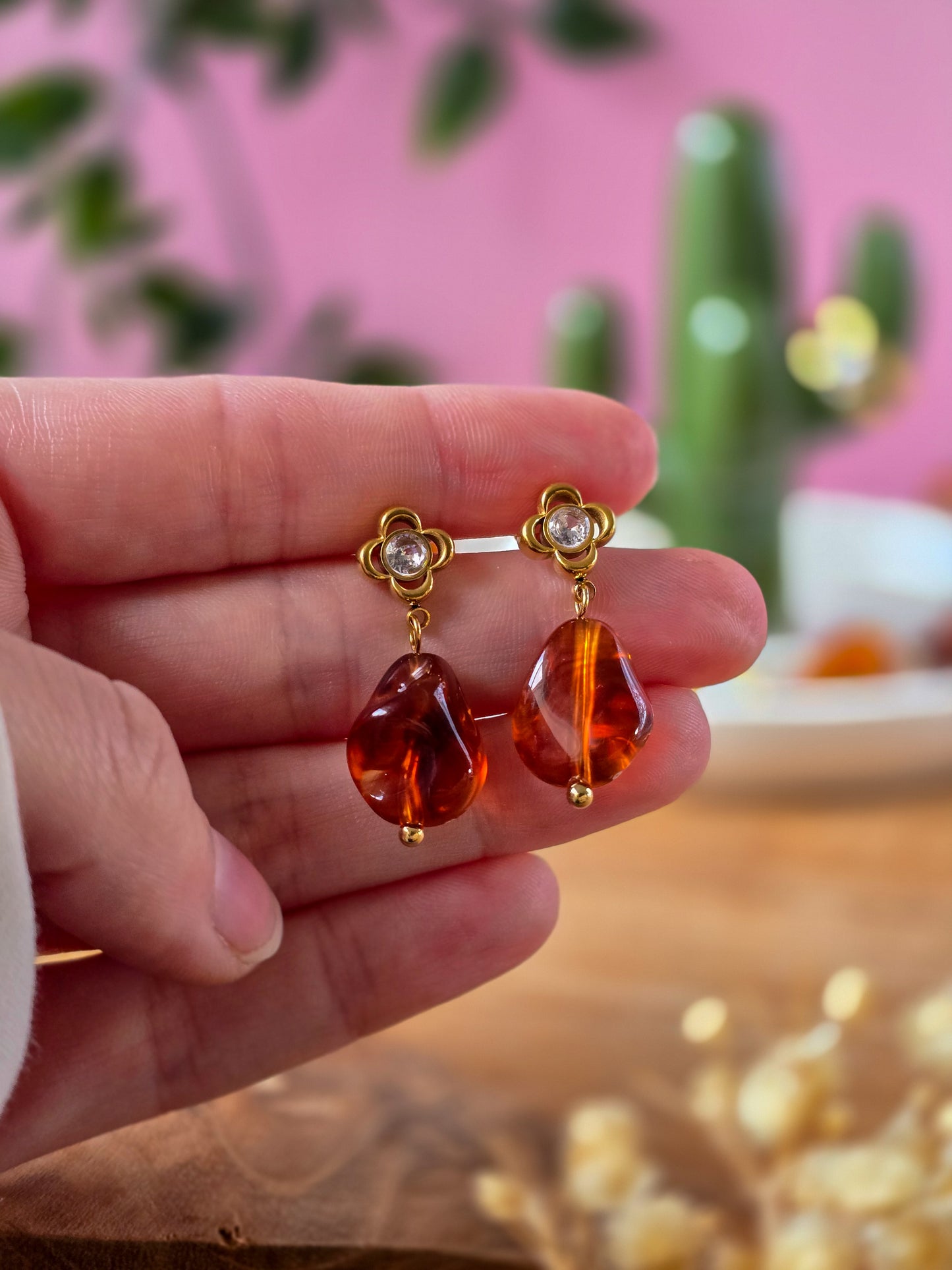 Boucles d'oreilles - AMBRE