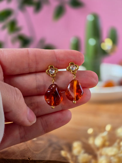 Boucles d'oreilles - AMBRE