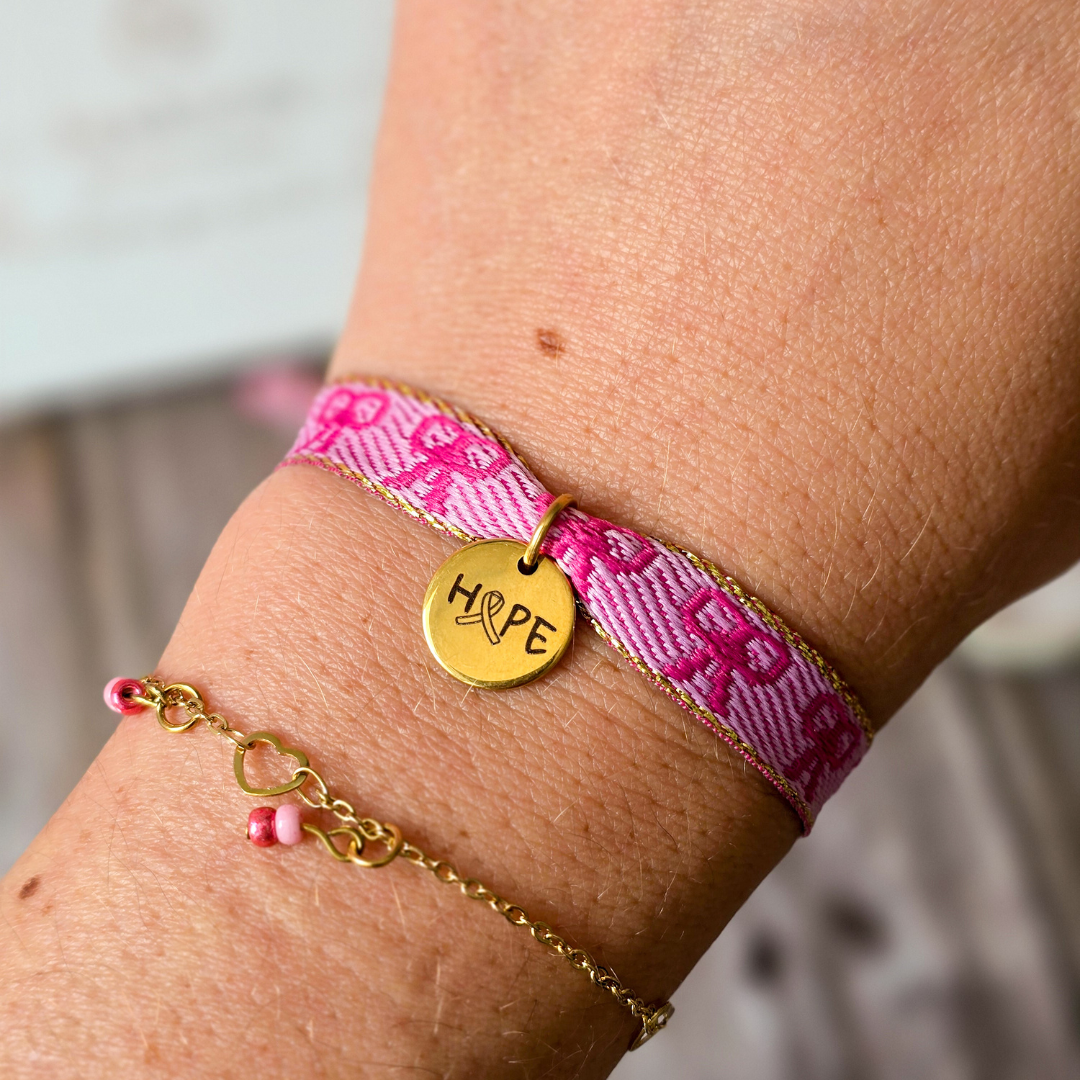 bracelet pour octobre rose