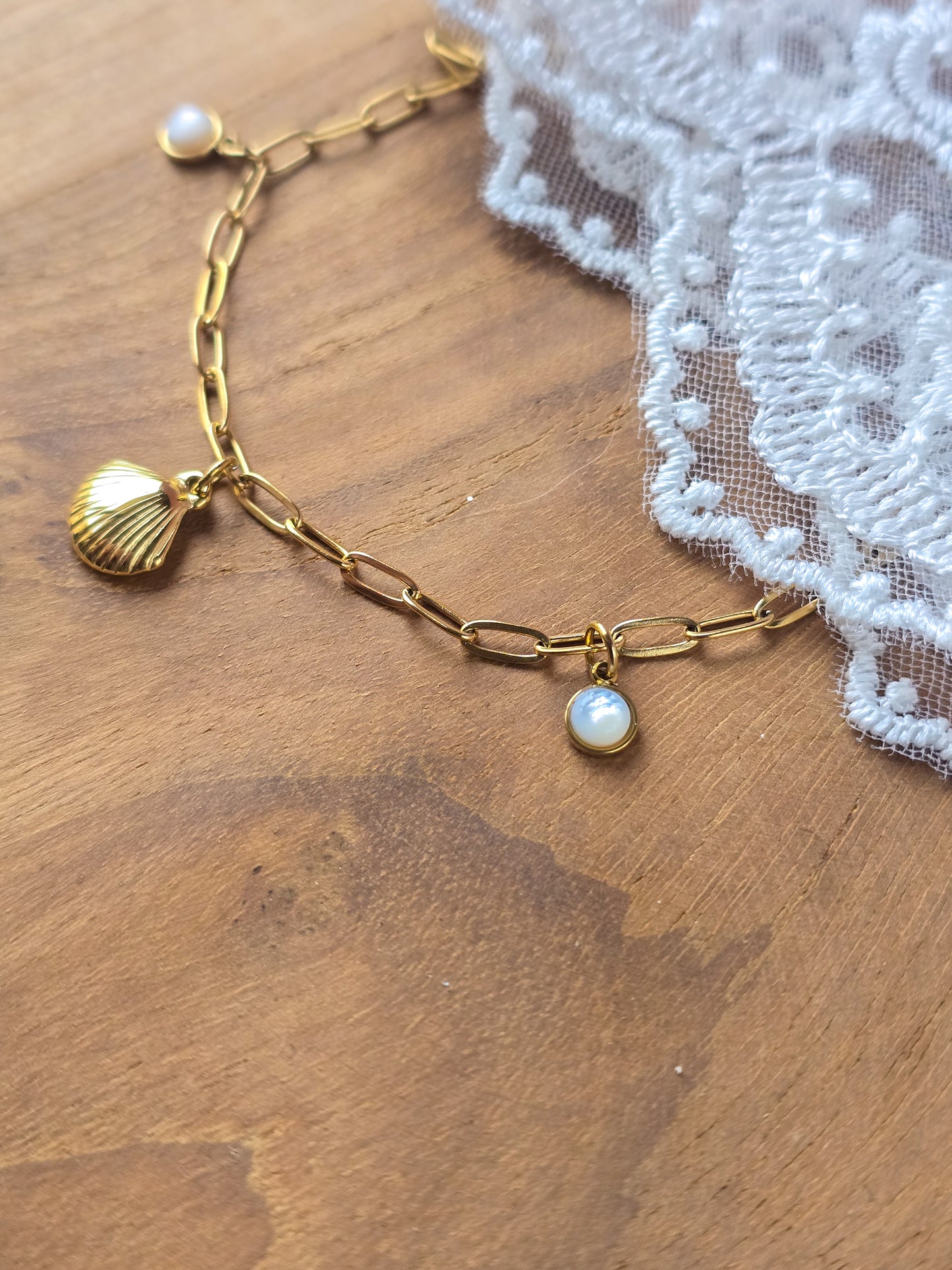 chaine de cheville - COQUILLAGE