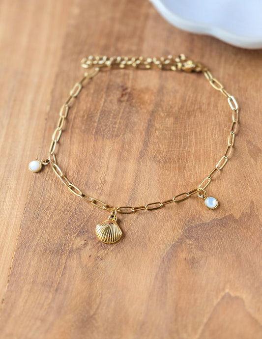 chaine de cheville - COQUILLAGE