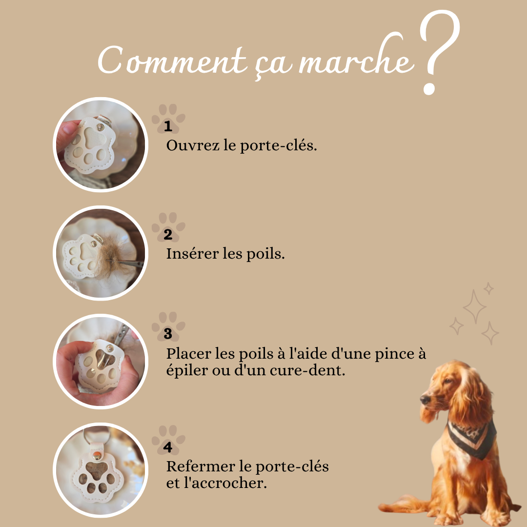 Porte clé - PAW (bijoux souvenir)