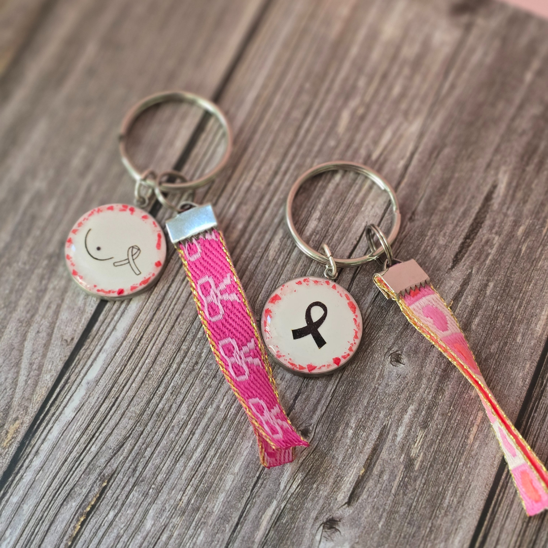 Porte-clé - SOLIDAIRE (octobre rose)