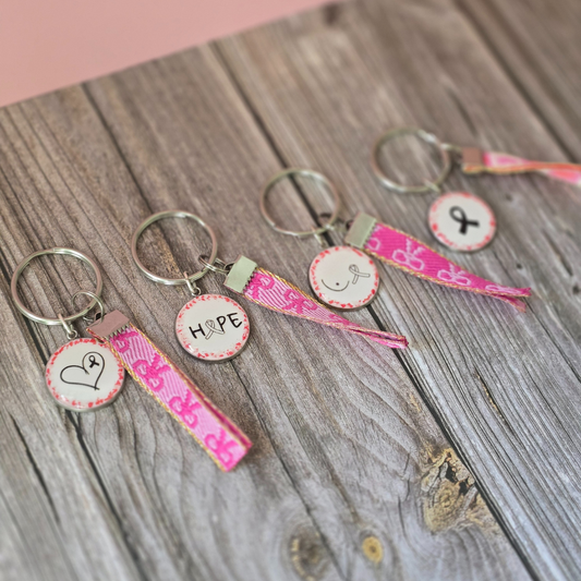 Porte-clé - SOLIDAIRE (octobre rose)