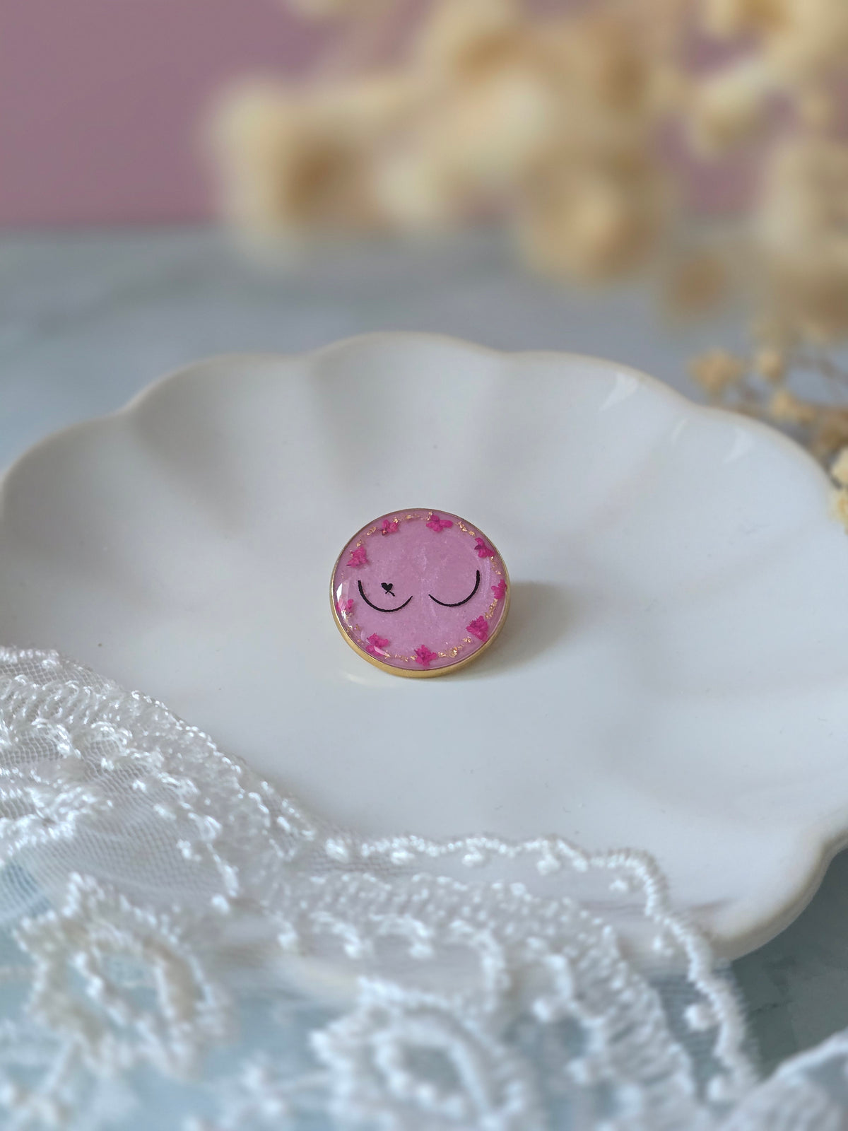BROCHE- PINK (Octobre rose)