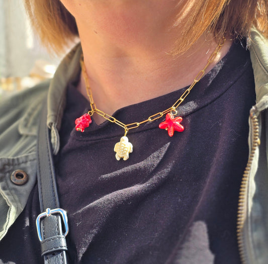 Collier charm's - rectangle