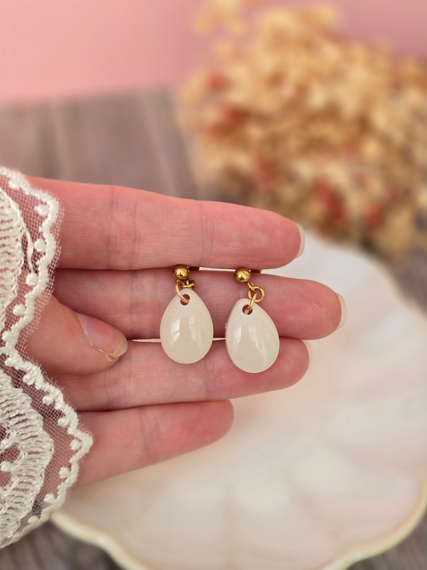 Boucles d'oreilles - YUKI (Lait maternel)