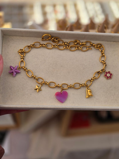 Collier charm's - Moderne