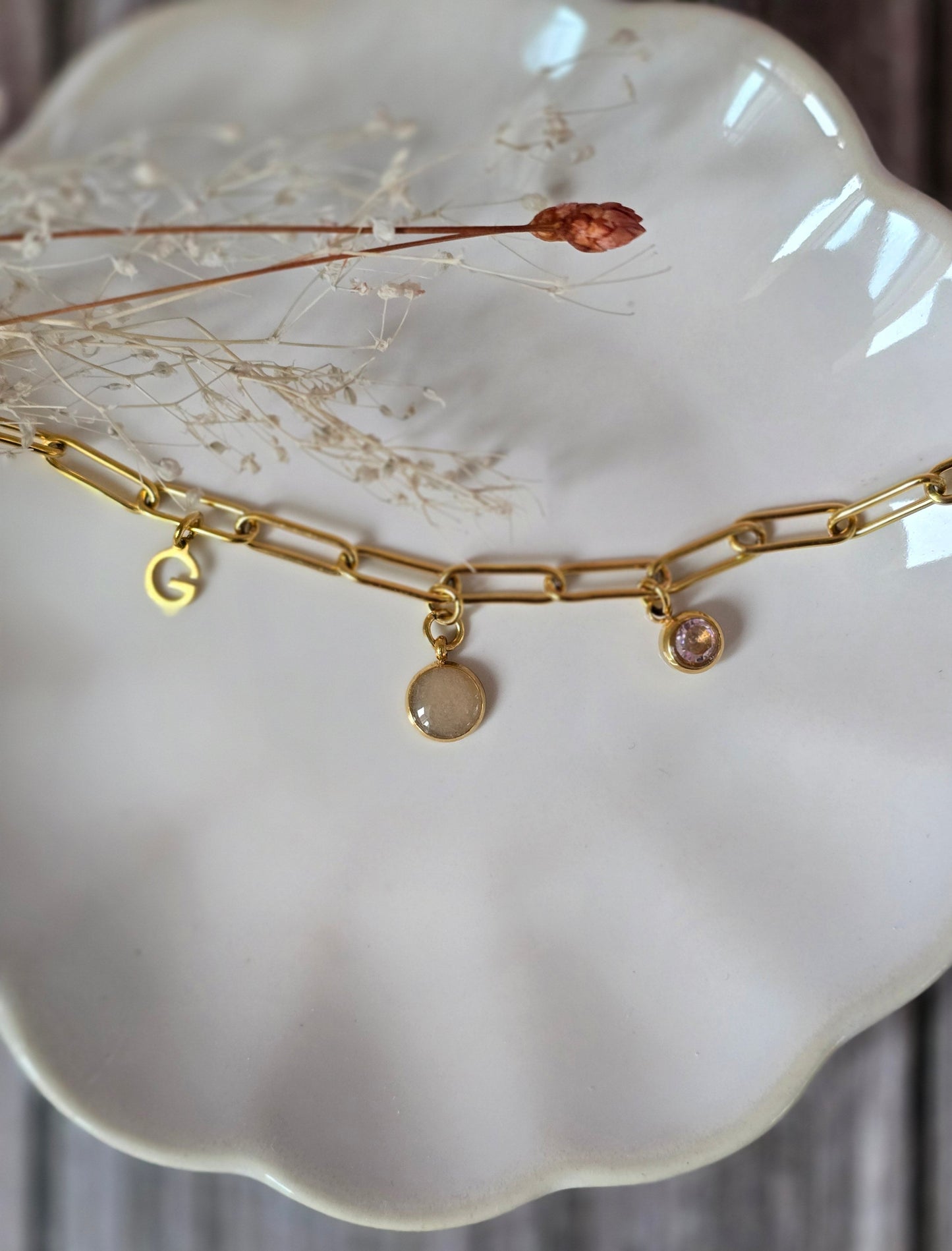 Collier charm's - rectangle