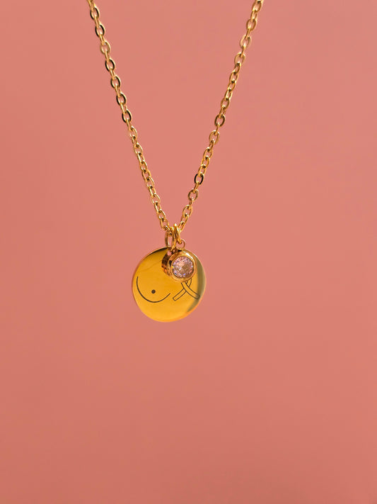 Collier - ESPERANCE (octobre rose)