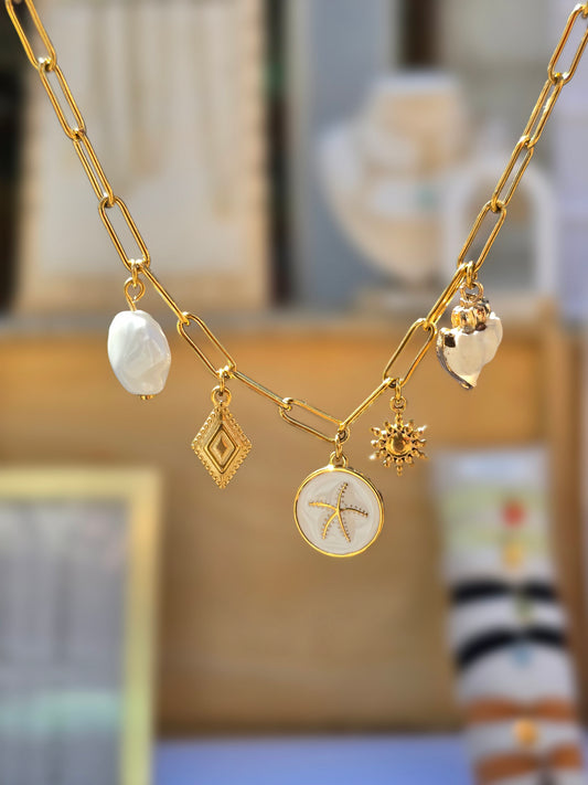 Collier charm's - rectangle